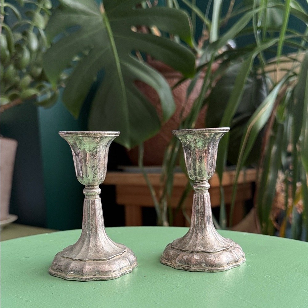 Princess House Silverplated Candlesticks